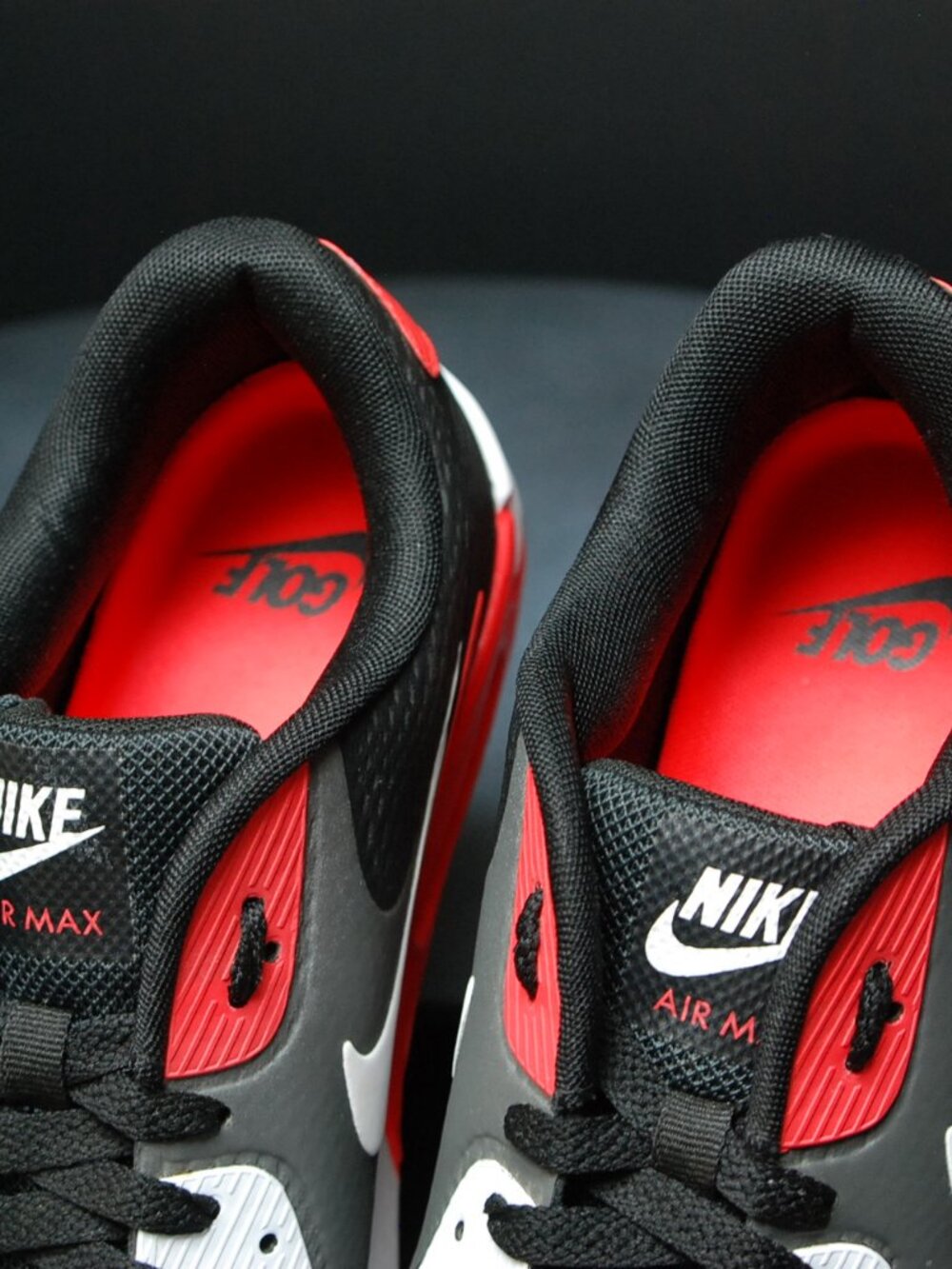 Nike Air Max 90 Golf Shoes Men's US Black/White/Infrared CU9978 010 - Picture 10 of 12